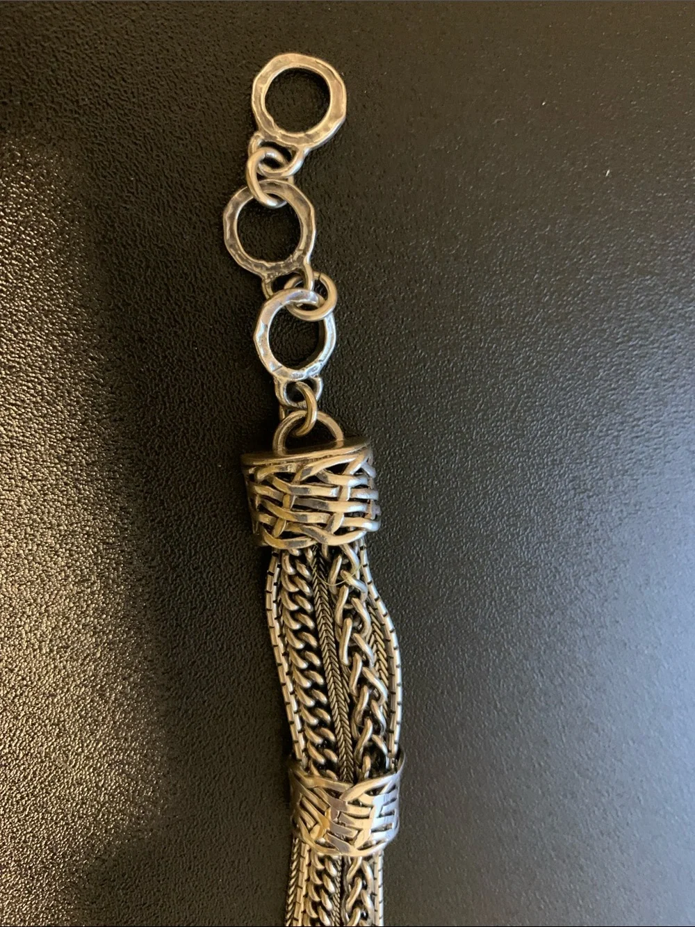 Silpada B1702 Talk of the Town .925 Silver Multi-Strand Braided Bracelet